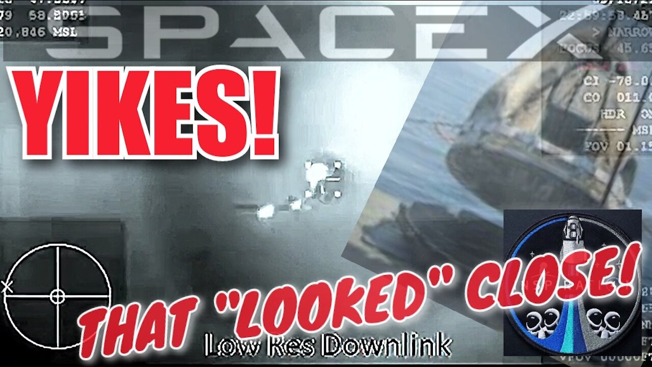 SpaceX Inspiration Return Seems to NARROWLY Miss Hitting Dragon Re-entry