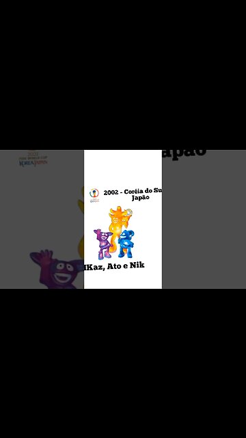 Todos os Mascotes das Copas do Mundo em 1 minuto #shorts