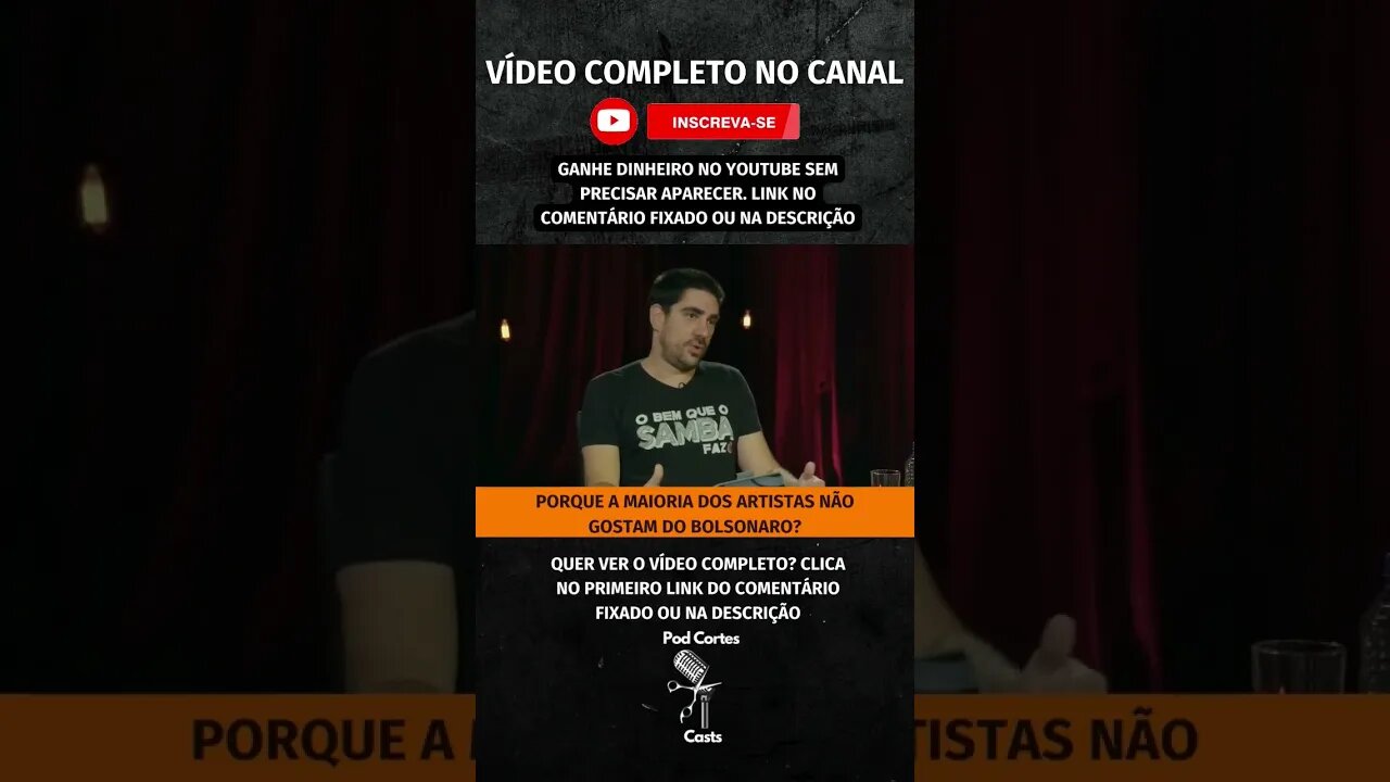 PQ OS ARTISTAS NÃO GOSTAM DO BOLSONARO #shorts #marceloadnet #bolsonaro #classeartistica #leirouanet