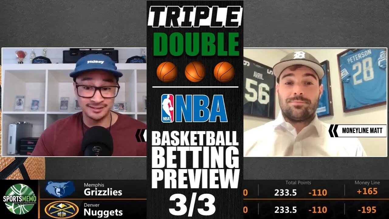 NBA Picks & Predictions | Grizzlies vs Nuggets | Clippers vs Kings | SM Triple-Double for March 3