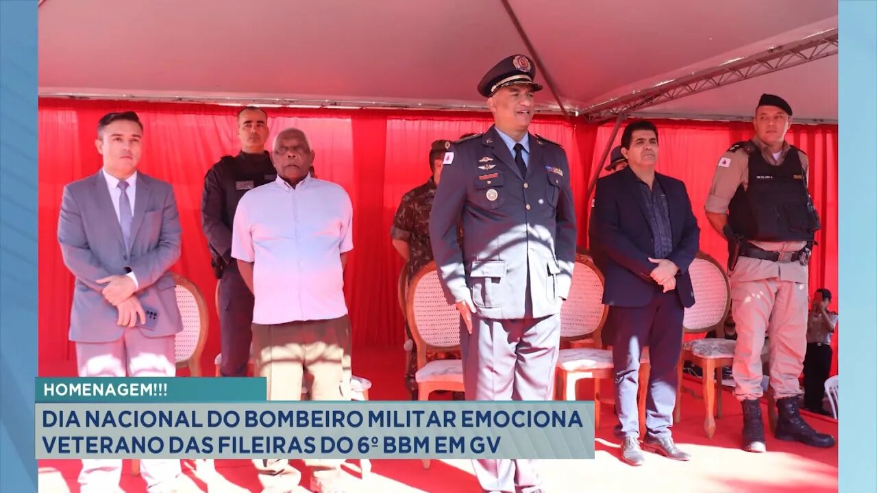 Homenagem: Dia Nacional do Bombeiro Militar Emociona Veterano das Fileiras do 6º BBM em GV.