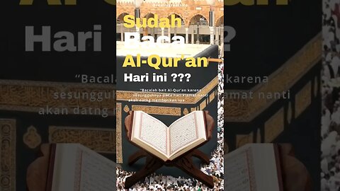 sebar kebaikan !! sudah baca alqur'an hari ini ? koment