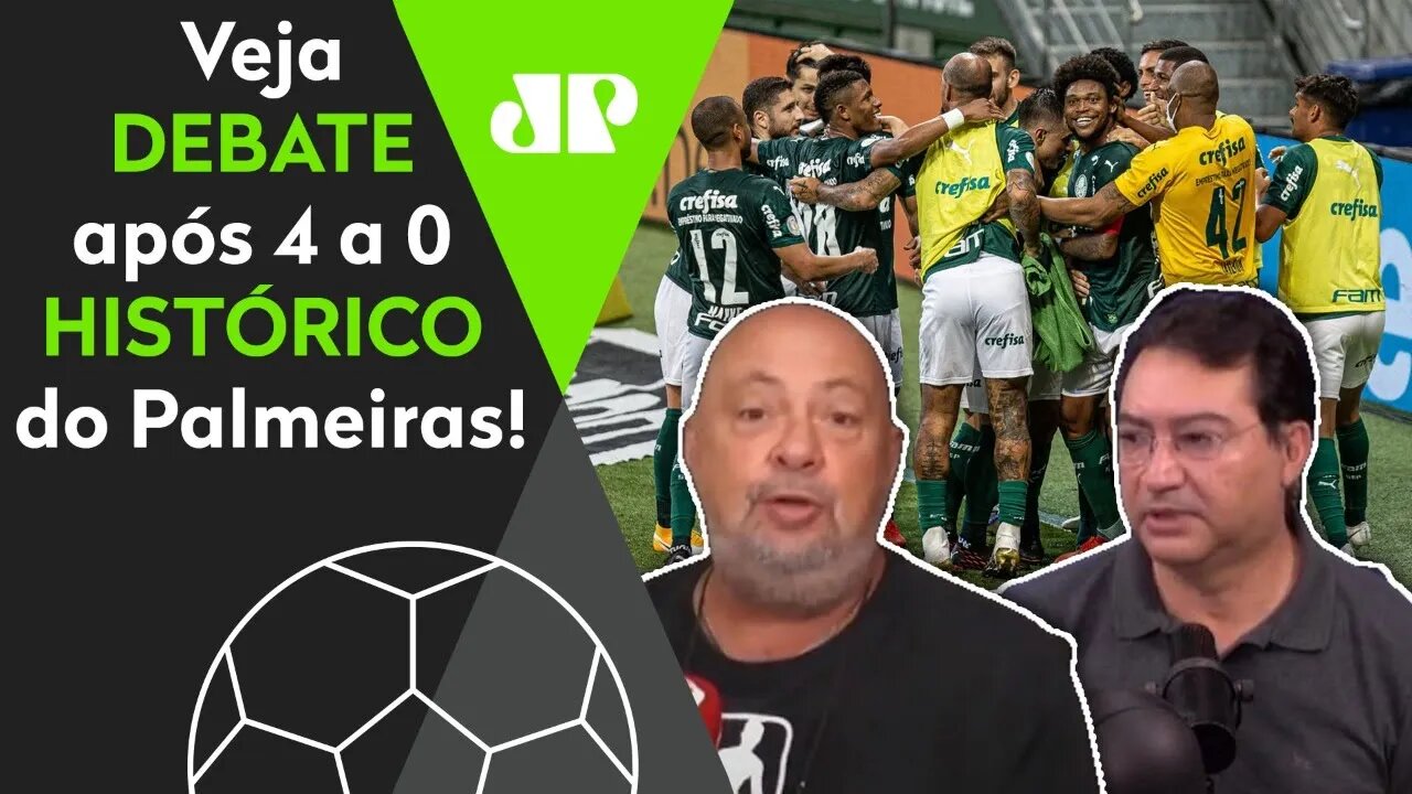 "O que o Palmeiras fez com o Corinthians foi..." Veja DEBATE após 4 a 0 HISTÓRICO!