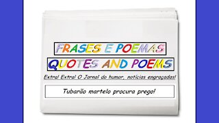 Notícias engraçadas: Tubarão martelo procura prego! [Frases e Poemas]