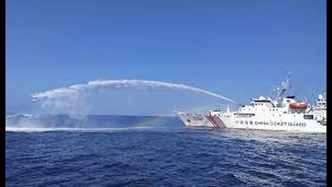 The patrol vessels of Philippines were hit by water cannon and sideswiped by China's coast guard