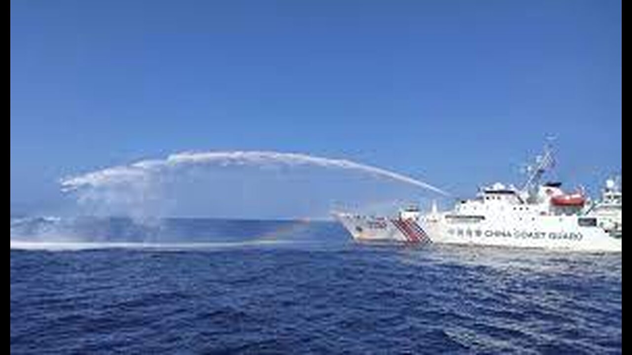 The patrol vessels of Philippines were hit by water cannon and sideswiped by China's coast guard