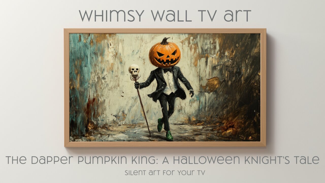 The Dapper Pumpkin King - A Halloween Knight's Tale: Silent Art For Your TV
