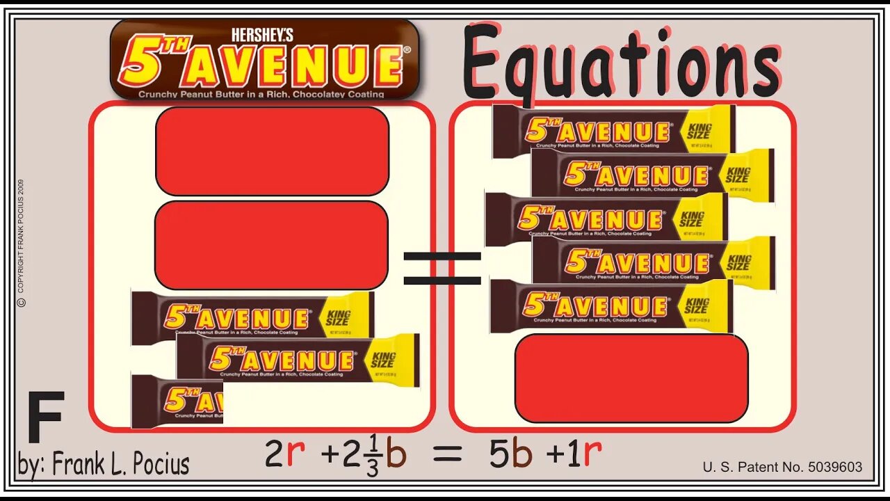 VISUAL FIFTH AVENUE 2r+2.34b=5b+1r EQUATION _ SOLVING EQUATIONS _ SOLVING WORD PROBLEMS