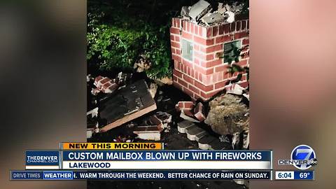 Police searching for suspect or suspects who blew up mailbox in Lakewood