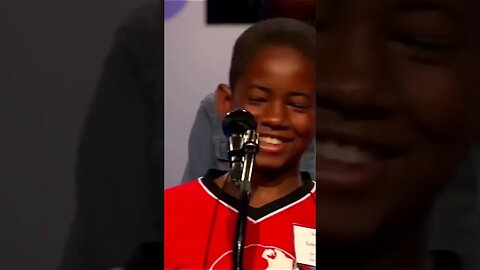 Spelling bee word, 11 year old kid crackin up on stage (Sardoodledom) #shorts #viral #subscribe #lol