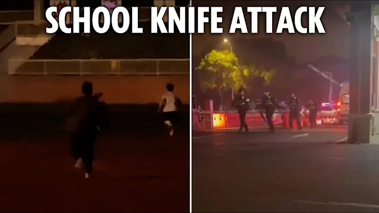 Eight stabbed to death & 17 injured in knife rampage at school - as cops seen tackling suspect