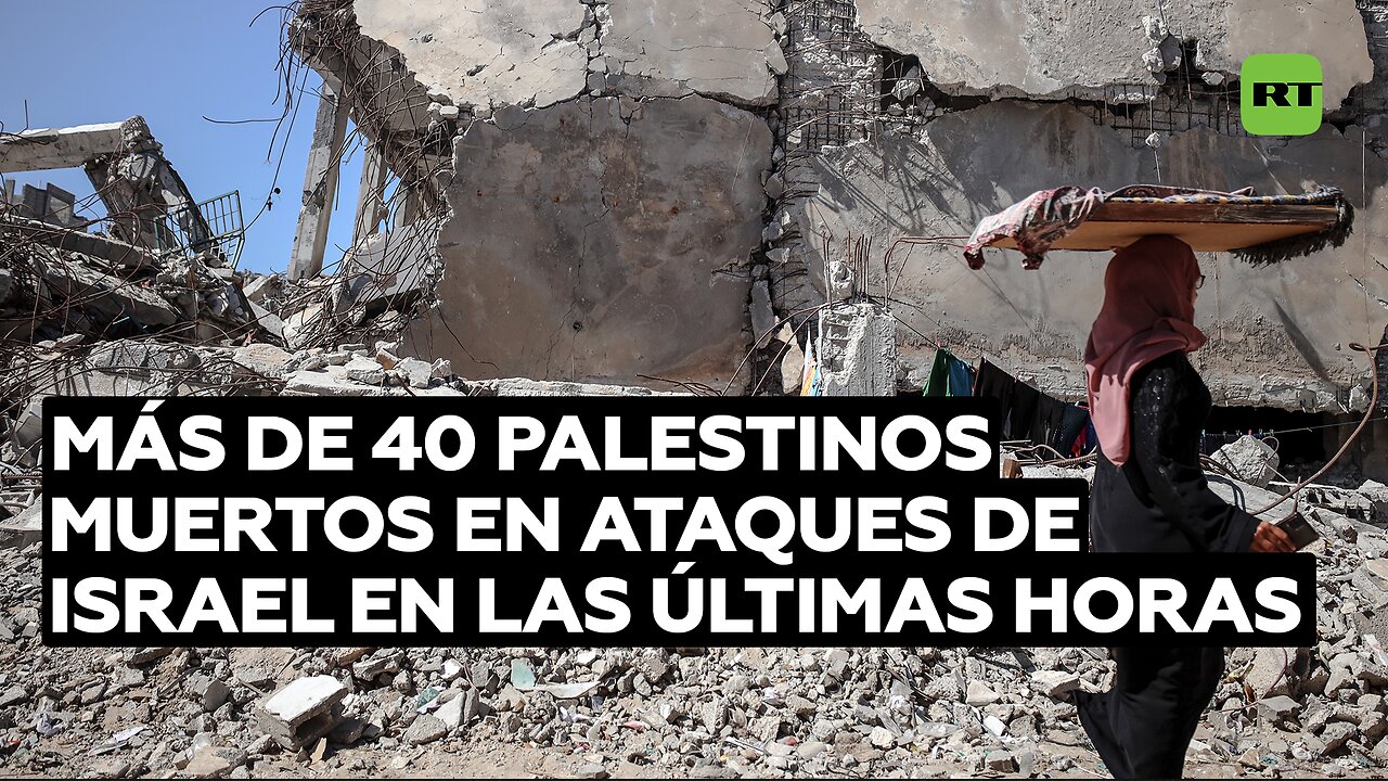 Más de 40 palestinos muertos en ataques de Israel en las últimas horas