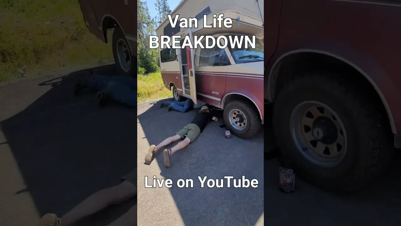 VAN LIFE BREAKDOWN! On our New YT video! Go check it out! #vanlife #offgridliving #rvlife #shorts