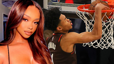 Anfernee Simons’ Smokin' Hot Girlfriend Goes SUPER Viral After He Won Slam Dunk Contest