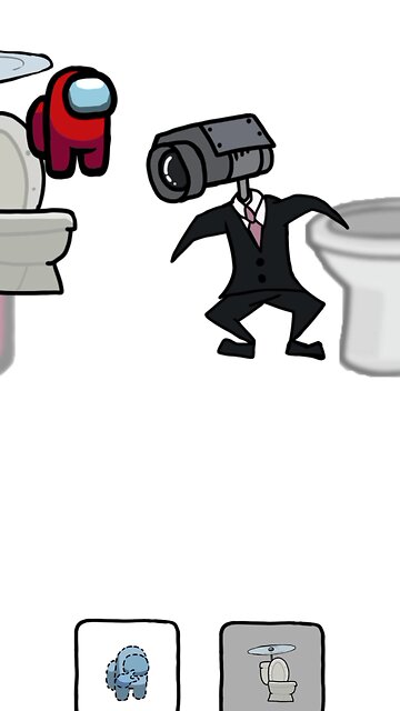 Among us vs Cameraman FIGHT 👻😜🙀 #shorts #cameraman