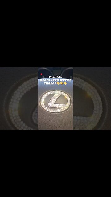SAFETY ALERT ⚠️...steering wheel DECALS become possible DEADLY PROJECTILES!!!