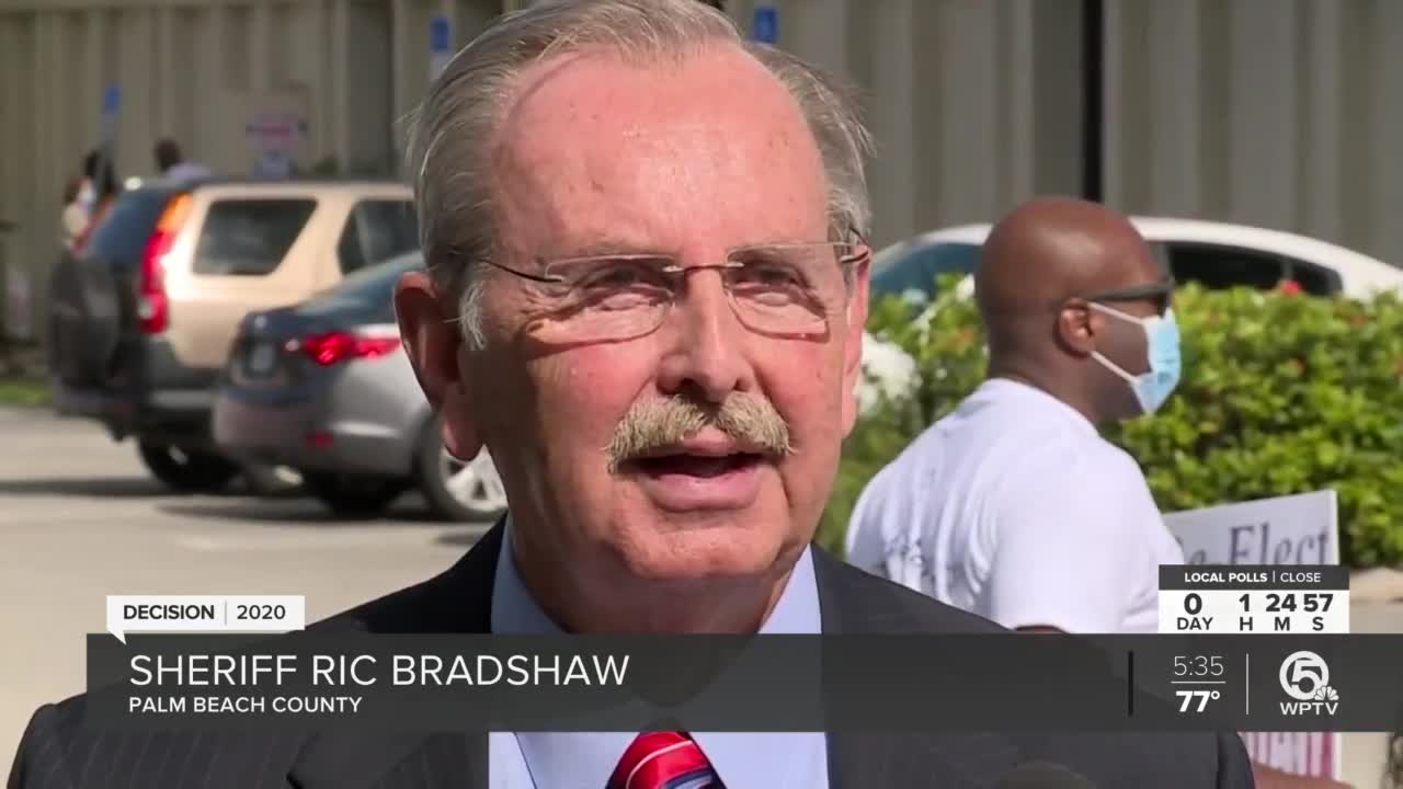 Palm Beach County Sheriff Ric Bradshaw says agency prepared for election night