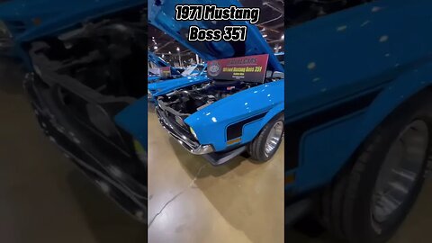 Grabber Blue 1971 Ford Mustang Boss 351! #shorts