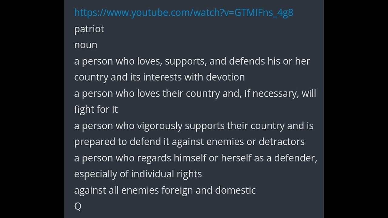 💥 Q 4yr Delta - Post #4705 | HOLD THE LINE | Patriots | Rev DQ & Italian Patriots