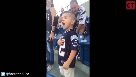 Watch: Son of 2 Boston Cops Teaches NFL Players What To Do When the Anthem Plays