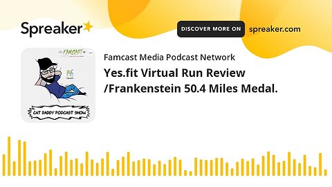 Yes.fit Virtual Run Review /Frankenstein 50.4 Miles Medal.