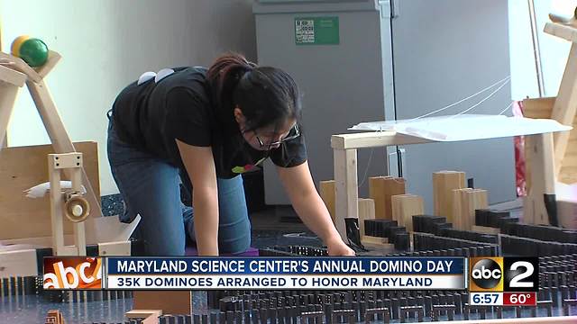 Domino Day at Maryland Science Center