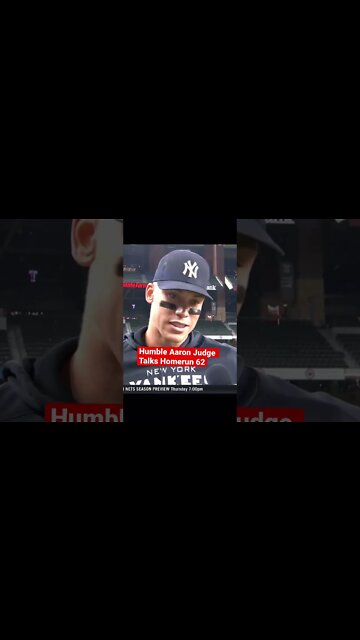 Aaron Judge talks about Home Run Number 62 #shorts #aaronjudge #humble #RogerMaris ￼