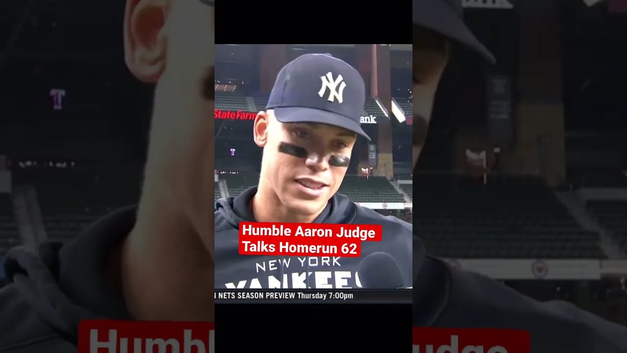 Aaron Judge talks about Home Run Number 62 #shorts #aaronjudge #humble #RogerMaris ￼