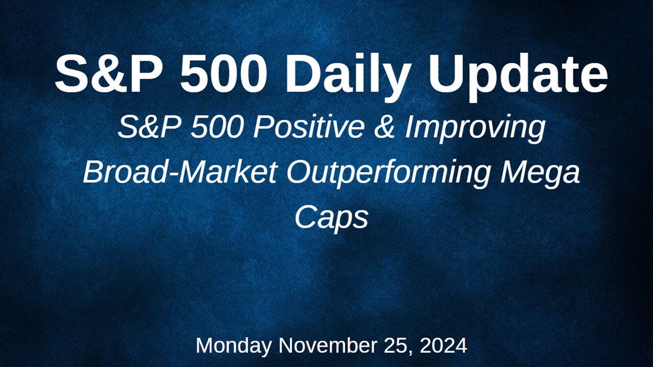 S&P 500 Daily Market Update Monday November 25, 2024