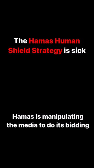 The Palestinian Hamas Human Shield Strategy