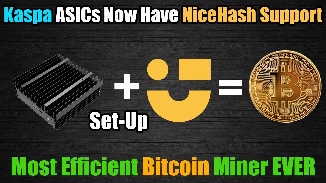 Kaspa ASICs Get NiceHash Support - Set-up Dashboard + HiveOS