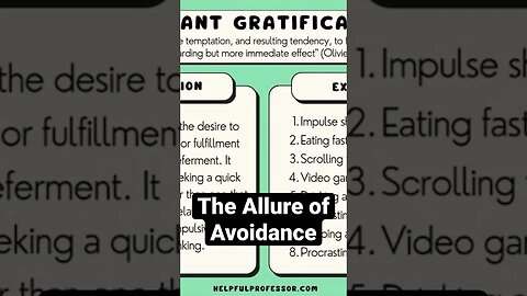 The Allure of Avoidance