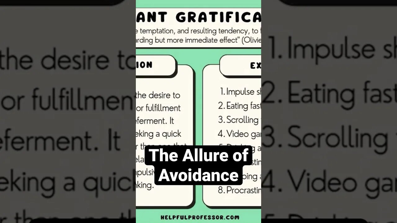The Allure of Avoidance