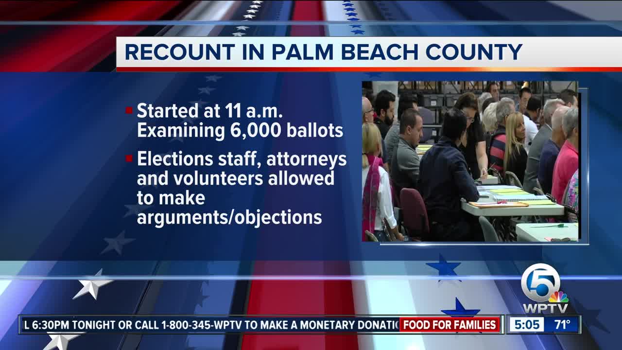 Palm Beach County begins hand recount in Senate race