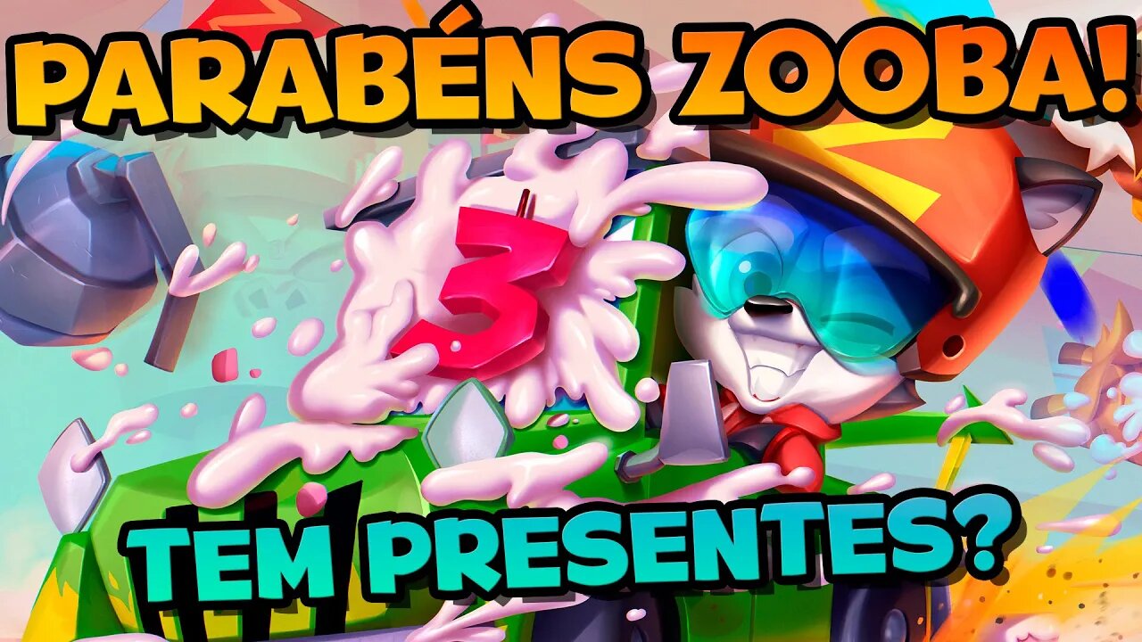 Parabéns! Aniversário do Zooba Hoje! Teremos presentes? kkkkkk