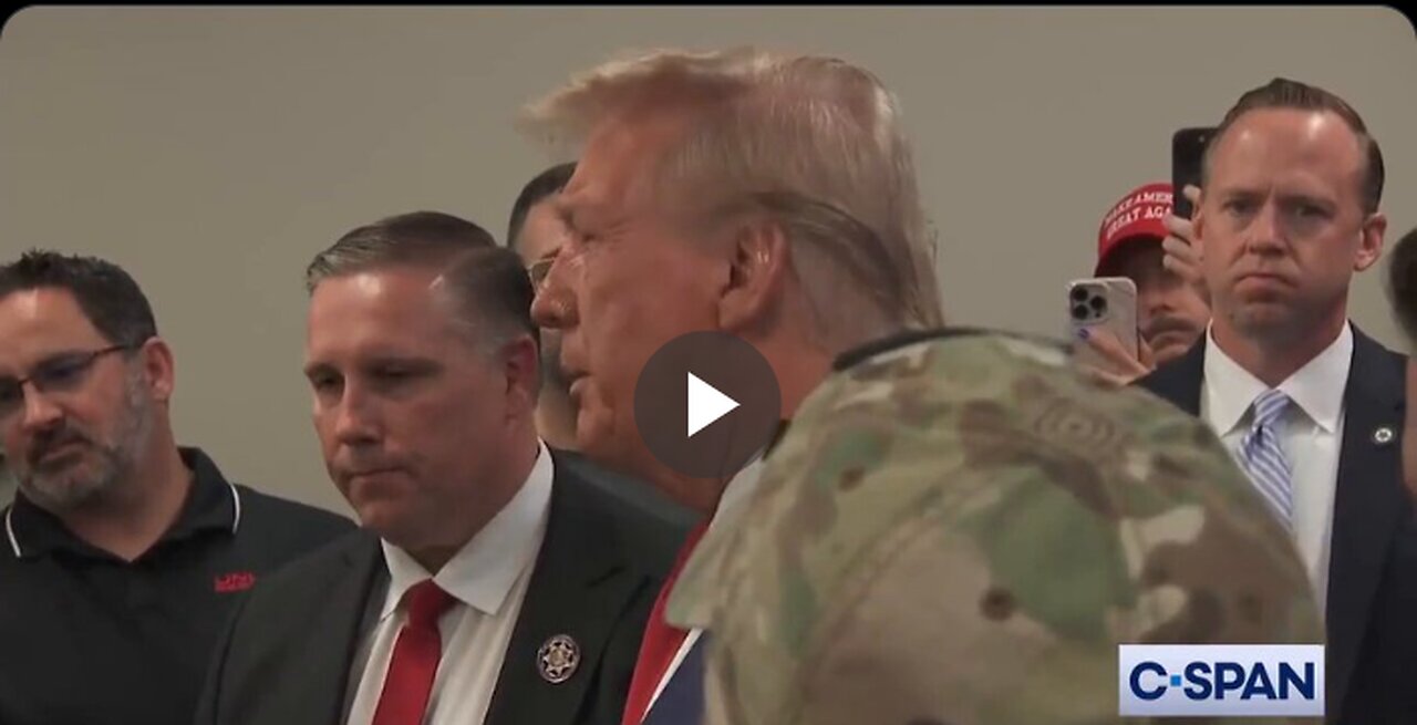 WATCH: After receiving their endorsement, President Trump addresses members...