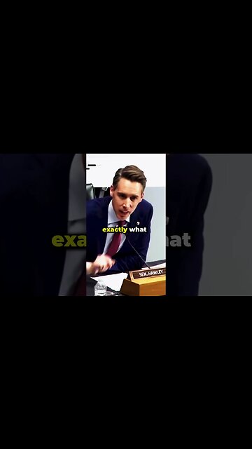 'WHY DO YOU CENSOR SPEECH?' Josh Hawley GRILLS Mayorkas 🤯 #shorts #politics #news