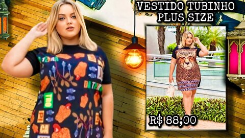 ✔️ VESTIDO TUBINHO PLUS SIZE