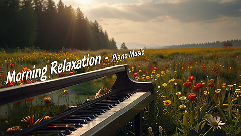 Morning Relaxation - Piano Music on Flower