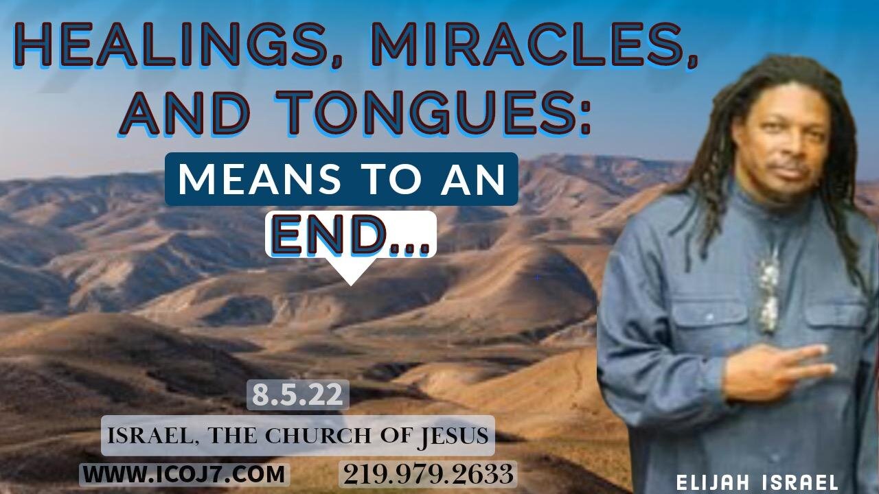 HEALINGS, MIRACLES, AND TONGUES: MEANS TO AN END...