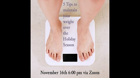 Maintaining your weight over the holidays