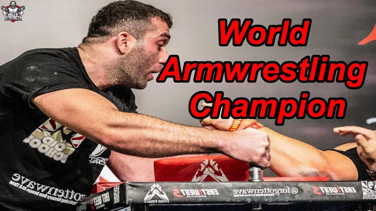 The World Armwrestling Champion Davit Samushia