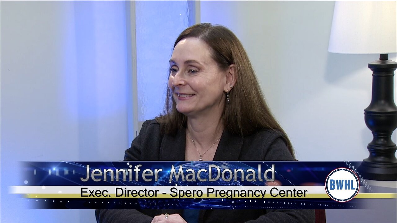 Jennifer MacDonald, Executive Director of Spero Pregnancy Center, welcomes pregnant women in crisis