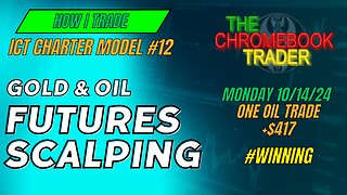 Oil Futures Scalping | How I trade | +$417 | 10142024