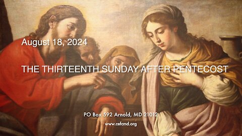 Cornerstone Free Church Worship Service - August 18, 2024