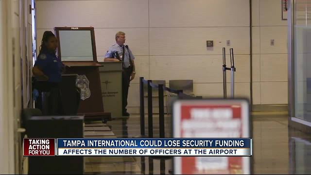 Tampa International could lose security funding