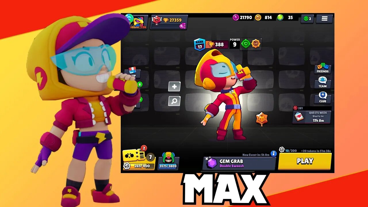 MAX BRAWL STARS GAMEPLAY