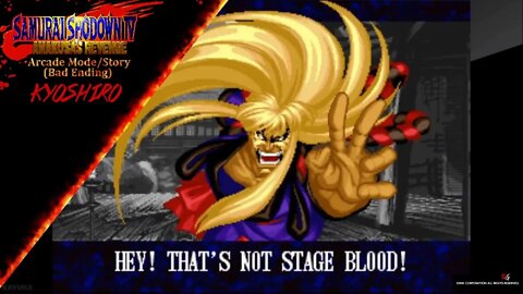 Samurai Shodown IV - Arcade Mode/Story - Kyoshiro (Bad Ending)