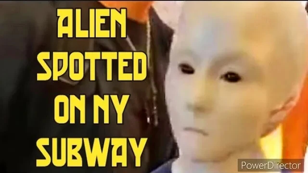 VIRAL ALIEN SPOTTED ON SUBWAY IN NEW YORK #somepeopleabouttocroaknews