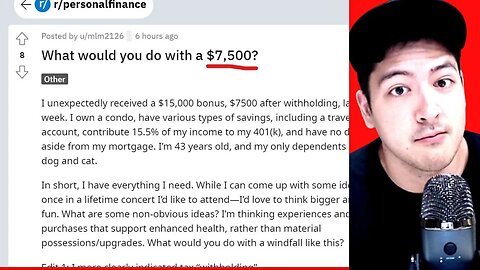 What Would You Do With $7,500?